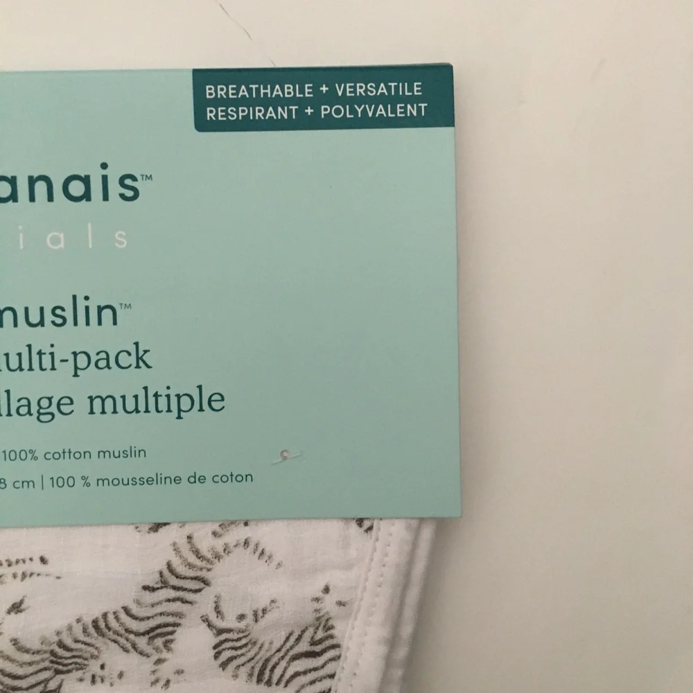 Aden + Anais 2 pack Burpy Bib Classic Muslin Cotton Breathable NEW